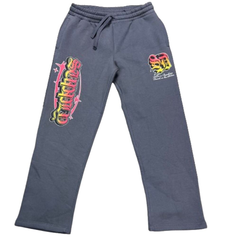 Supply & Demand NWT Men's Graphic Gray Streetwear Joggers Sweatpants Size S